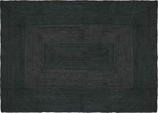 Områdetepper Rektangulær Mørkegrå 140 x 200 cm Jute