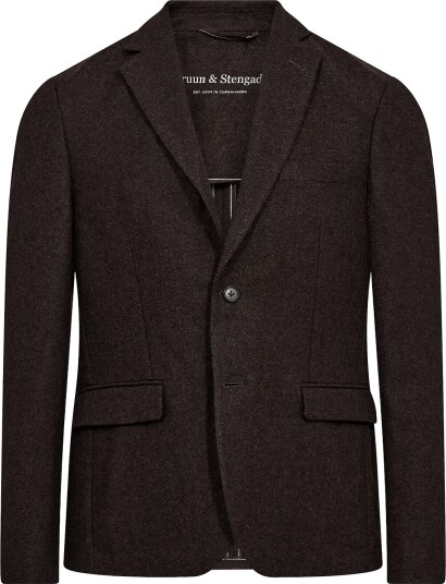 Bruun & Stengade Bs Macron Classic Fit Blazer - BROWN - 46