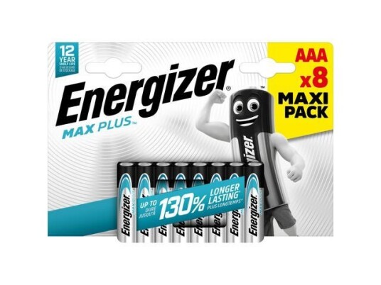 Energizer Max Plus AAA Alkalisk Batteri 1,5 V 8 Stk