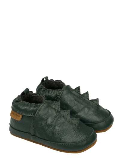 Mikk line Leather Slipper Dino Green 0 6M