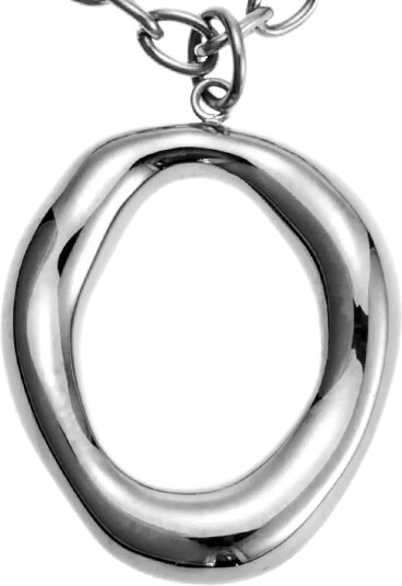 By Jolima Halo Chain Necklace   Silver   ONE SIZE 85 cm