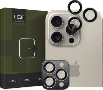iPhone 16 Pro/16 Pro Max Hofi Camring Pro+ Kameralinsebeskytter - Svart Kant