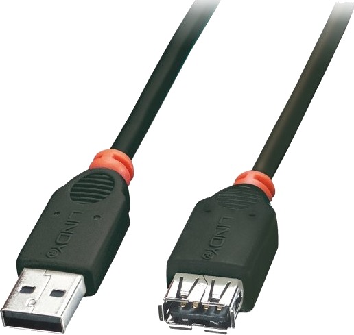 Lindy 41774 3 M Usb A Usb A 2.0 Hann/Kvinne Svart