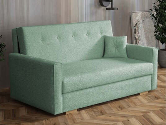 Ajiz Sovesofa 3 seter i Bouclé Grønn Ajiz Sovesofa 3 seter i Bouclé Grønn