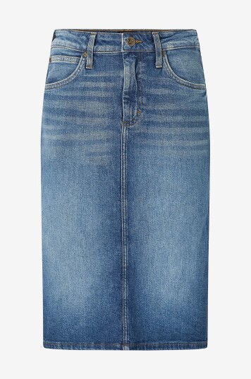 Lee Denim skjørt Midi Blå Lee Denim skjørt Midi Blå