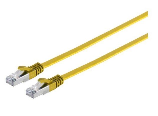 MicroConnect U/UTP CAT6A 3M Yellow Flat