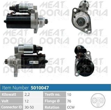 Starter MEAT & DORIA 5010047
