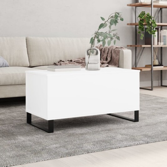 Salongbord hvit 90x44,5x45 cm konstruert tre 8721012112919