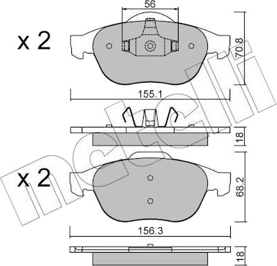 METELLI 22-0336-1 Bremseklosser