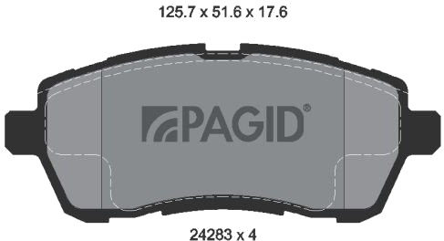 PAGID T1687N Bremseklosser PAGID T1687N Bremseklosser