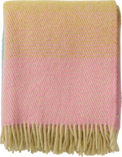 Klippan Yllefabrik Ullpledd 130x200 cm 100% lammeull Aurora Pastel Dream Klippan Yllefabrik Ullpledd 130x200 cm 100% lammeull Aurora Pastel Dream