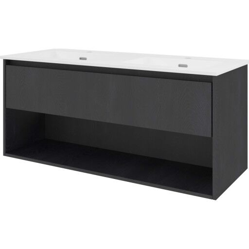 Sanibell Proline møbelpakke 121x46 cm sort eik