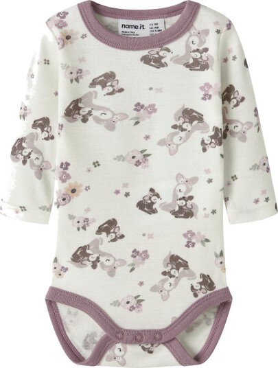 Name It Body I/e Ull NbfVillit Snow White/Bambi + Blomster Name It 68 Langermet Body Brun Hvit Rosa 62 Name It Body I/e Ull NbfVillit Snow White/Bambi + Blomster Name It 68 Langermet Body Brun Hvit Rosa 62