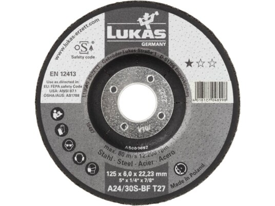 Lukas Erzett As000105v980201 T27 115X6,0X22,23 Skrubskive 115 Mm 10 Stk