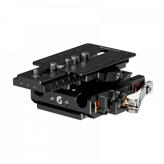 Bright Tangerine LeftField 3 QR Baseplat DJI RS2 & RS3 for RED V-RAPTOR