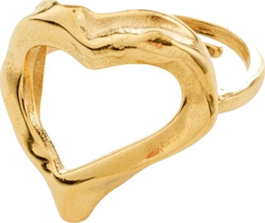 Pilgrim Iris Ring Gold Plated Gold ONE SIZE Pilgrim Iris Ring Gold Plated Gold ONE SIZE