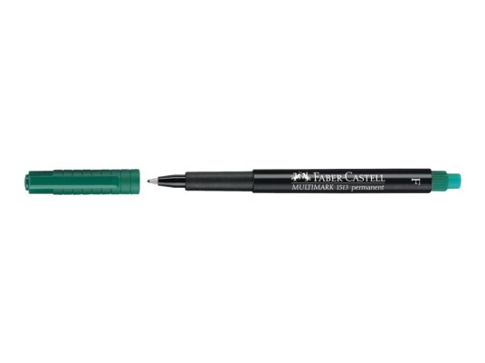 Faber-Castell Multimark 1513 - Markør - Permanent - Grønn - 0.6 Mm - Fin - Med Viskelær Faber-Castell Multimark 1513 - Markør - Permanent - Grønn - 0.6 Mm - Fin - Med Viskelær
