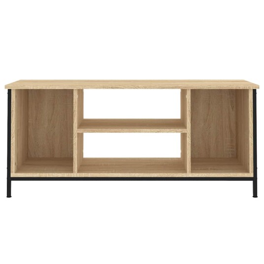 vidaXL TV-benk sonoma eik 102x35x45 cm konstruert tre