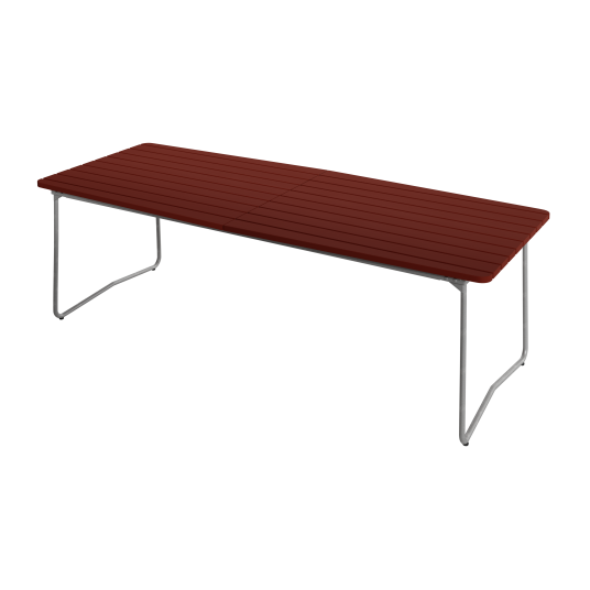 B31 Bord 92x230 cm Mørkerød / Varmgalvanisert Stål B31 Bord 92x230 cm Mørkerød / Varmgalvanisert Stål