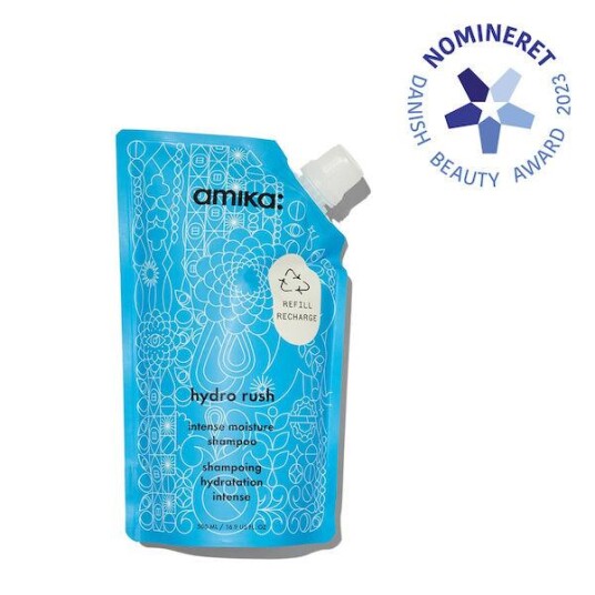 Amika Hydro Rush Intense Moisture 500ml Vegansk Sjampo uten Sulfater
