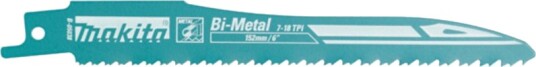 Makita Stikksagblad Til Saging I Metall Sablastych Bim 152X0,9Mm (2 Stk) Metal, Pvc (Fast)