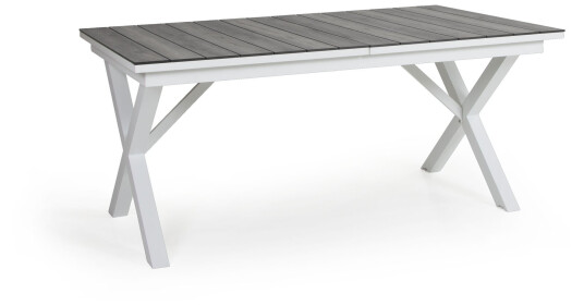 Brafab Hillmond spisebord Hvit matt/grå trelook 166 - 226 x 100 cm Hvit Brafab Hillmond spisebord Hvit matt/grå trelook 166 - 226 x 100 cm Hvit