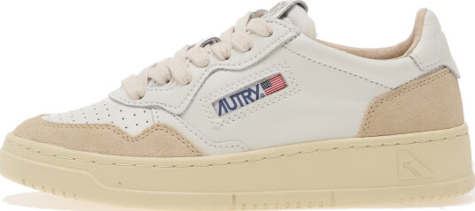 Joggesko Autry Medalist Low Wom White Leather/ Beige Suede EUR 35