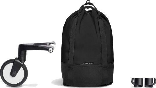 Stokke Yoyo Bag Med Hjul Ekstra Oppbevaring Til Yoyo³ Black