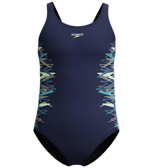 Speedo Placement Muscleback One Piece Navy 116 Speedo Placement Muscleback One Piece Navy 116
