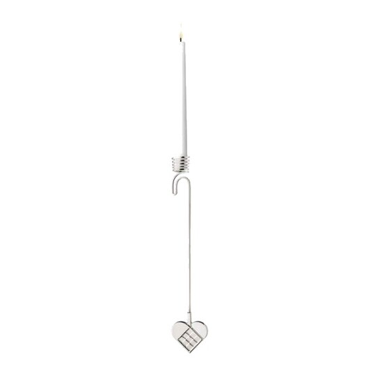 Georg Jensen   Jul 2025 lysestake hjerte 18 cm sølv