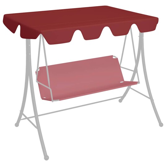 vidaXL Erstatningsbaldakin hagehuske vinrød 150/130x70/105 cm 270 g/m² vidaXL Erstatningsbaldakin hagehuske vinrød 150/130x70/105 cm 270 g/m²