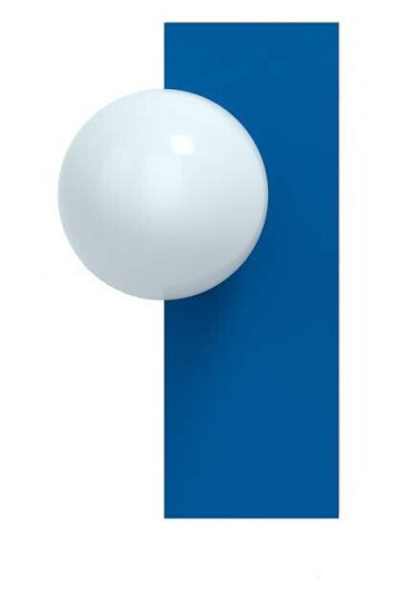 Swedish Ninja - Candy Big Rectangle S Vegglampe Electric Blue Swedish Ninja