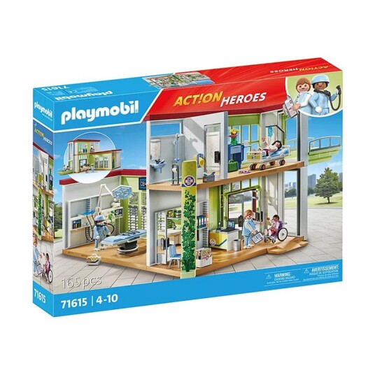 Playmobil Action Heroes 165 Deler Moderne sykehus 71615