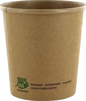 Papstar "Pure" Suppeglass Rund 470 Ml Brun Laget Av Ubleket Nyfiberkartong Med Organisk Belegg 1 Stk 87266 Papstar "Pure" Suppeglass Rund 470 Ml Brun Laget Av Ubleket Nyfiberkartong Med Organisk Belegg 1 Stk 87266