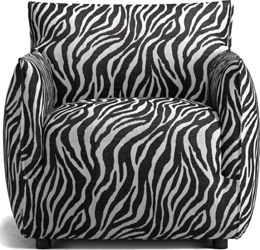 Decotique Le Petite Lenestol Zebra/Sort/Hvit