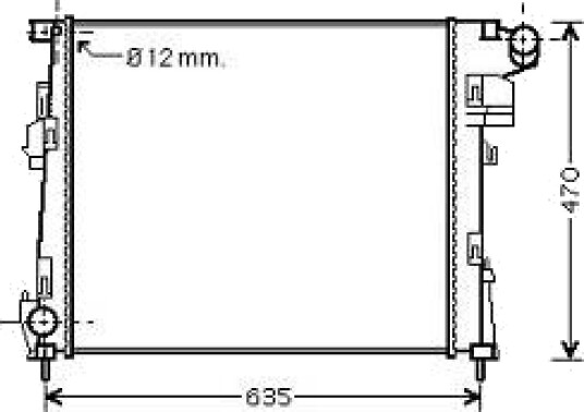 DIEDERICHS DCM2953 Radiator motorkjøling