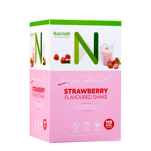 Nutrilett Strawberry Shake 10-pak 10 Poser 350g Nutrilett Strawberry Shake 10-pak 10 Poser 350g