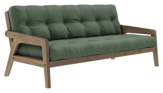 Karup Design Grab Sovesofa, Brunlakkert furu, Olive Green 1727941-17-0 1727941-14-0 Karup Design Grab Sovesofa, Brunlakkert furu, Olive Green 1727941-17-0 1727941-14-0