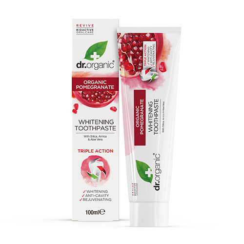 Dr. Organic Tannkrem Pomegranate m. Fluor  100ml