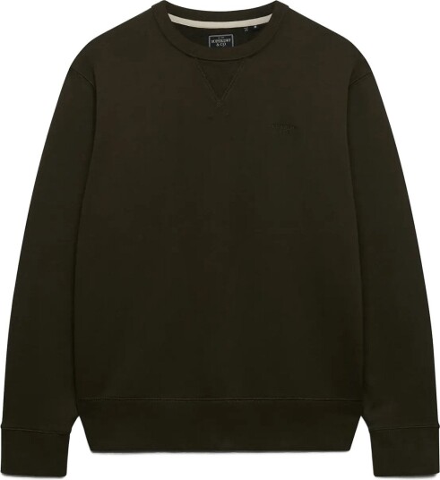 Superdry Essential Stacked Logo Crew Khaki green L