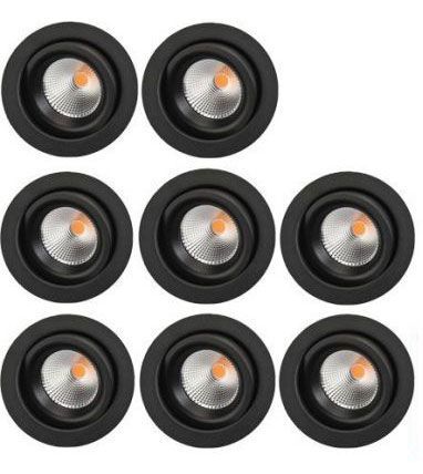 SG Junistar Eco Downlight 2700K Sort 8 Stk