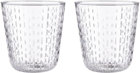 Marimekko Syksy tumbler glass 36 cl 2 pack Klar