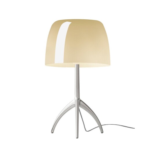 Foscarini Lumiere Grande Bordlampe G9 Alu/Varm Hvit
