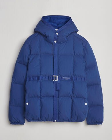 Stone Island Marina Cotton/Nylon Tela Down Jacket Bright Blue