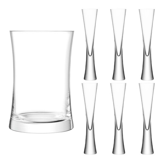 LSA INTERNATIONAL Moya serveringssett champagne 7 deler LSA INTERNATIONAL Moya serveringssett champagne 7 deler