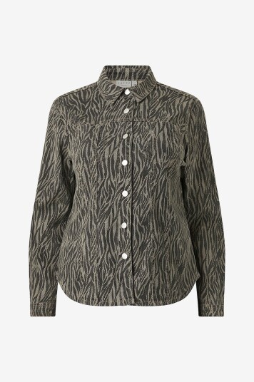 KAFFE Curve - Denimskjorte kcLeonoma Denim Shirt - Flerfarget