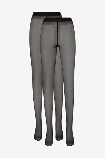 Swedish Stockings Strømpebukse Elin Premium Tights 20 den 2 pk Svart