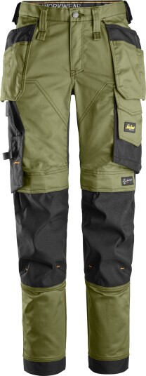 Snickers Workwear 6247-3104 Arbeidsbukse khaki grønn/svart 18, Klær