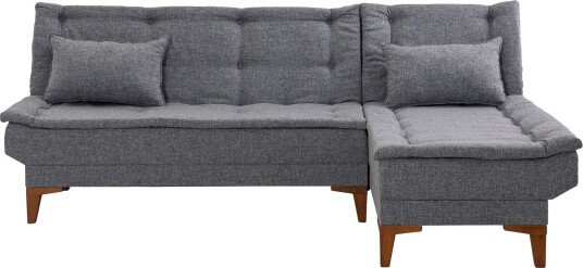 Hunterville Sovesofa m. Divan 4 seters 107x205   Mørkegrå