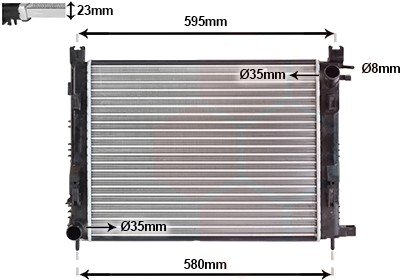 VAN WEZEL 15012007 Radiator motorkjøling VAN WEZEL 15012007 Radiator motorkjøling